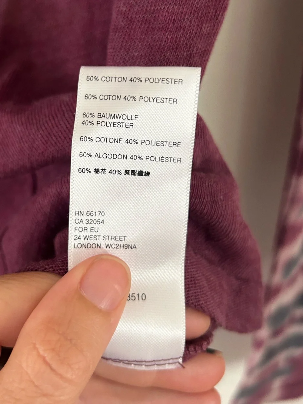 Free People Psychedelic Turtleneck Top in a Burgundy Multi Tie-Dye pattern
